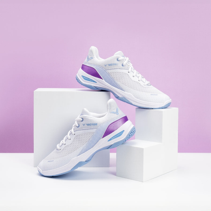 Victor A900F Badminton Shoes [Pearly White/Purple]