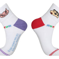 VICTOR x CRAYON SHINCHAN SK-410CS JD Sport Socks [Purple/Red]