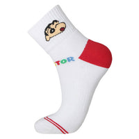 VICTOR x CRAYON SHINCHAN SK-410CS JD Sport Socks [Purple/Red]