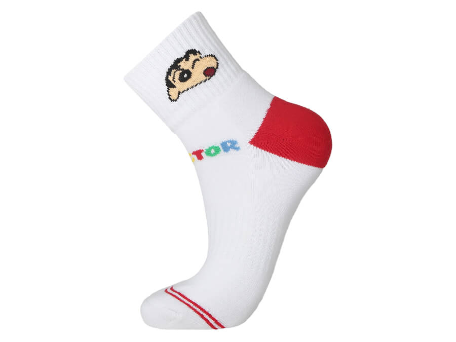 VICTOR x CRAYON SHINCHAN SK-410CS JD Sport Socks [Purple/Red]