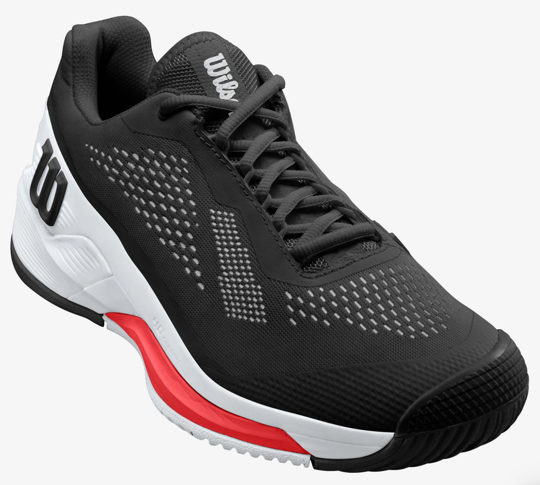 Wilson Rush Pro 4.0 Men's Tennis Shoe [Black/White/Poppy Red]