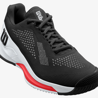 Wilson Rush Pro 4.0 Men's Tennis Shoe [Black/White/Poppy Red]