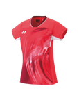 Yonex 20769EX Women's Crew Neck Shirt [Pearl Red]
