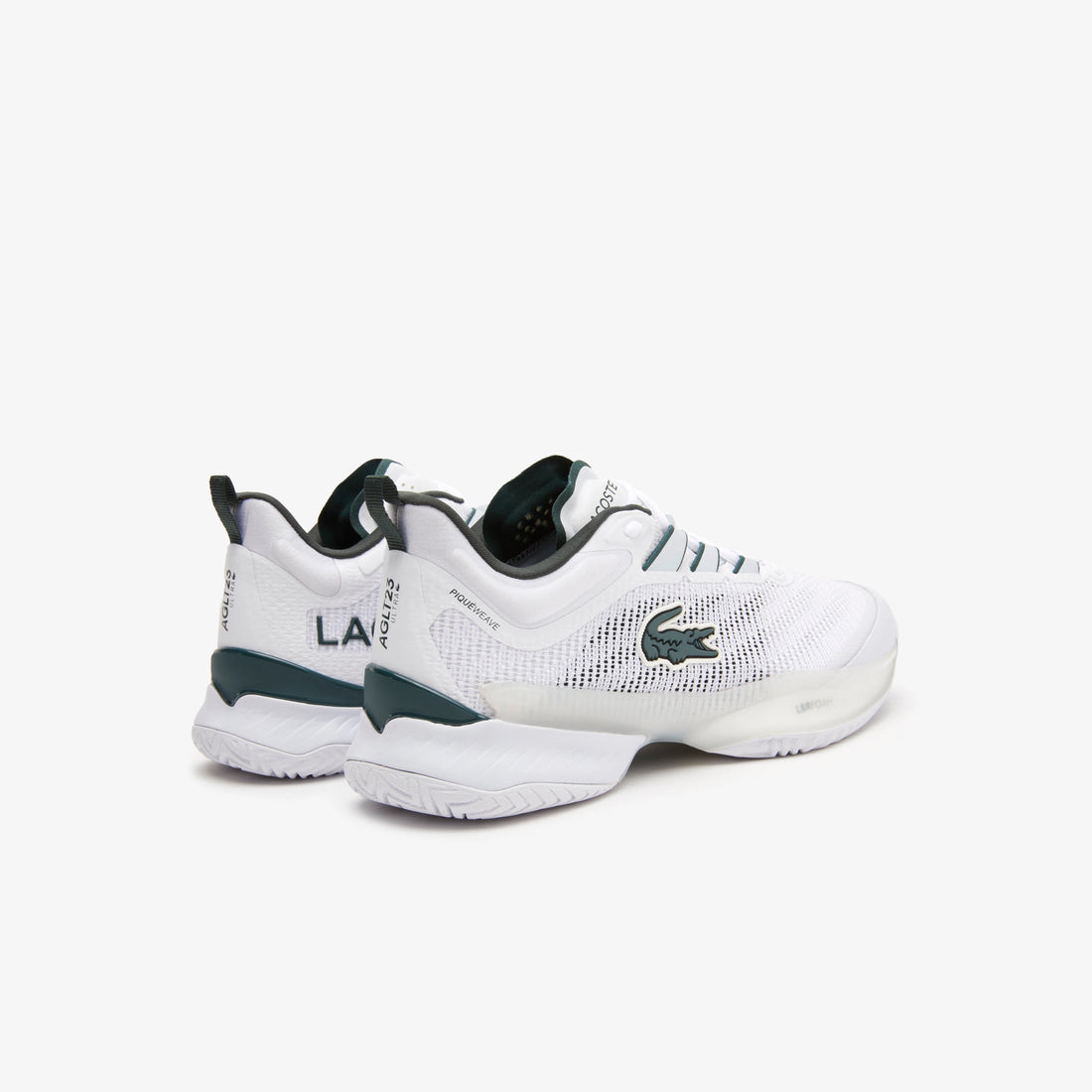 Lacoste AG-LT23 Ultra Men's Technical Pique Tennis Shoes [White/Dark Green]