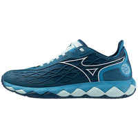 Mizuno Wave Enforce Tour 6 AC Mens Tennis Shoes [Moroccan Blue-White]