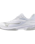 Mizuno Wave Exceed Court AC Women Tennis Shoes [White/Ultimate Grey]