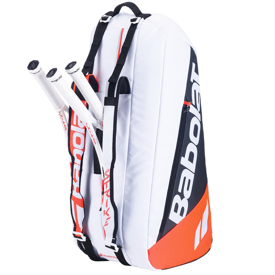 Babolat RH6 Pure Strike Court Bag [White/Black/Red]