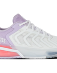 K-Swiss Ultrashot 4 Women's Tennis Shoes [White/Orchid Petal/Neon Blaze]