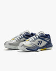 Yonex Power Cushion 65 Junior VA Badminton Shoes [Silver/Navy]