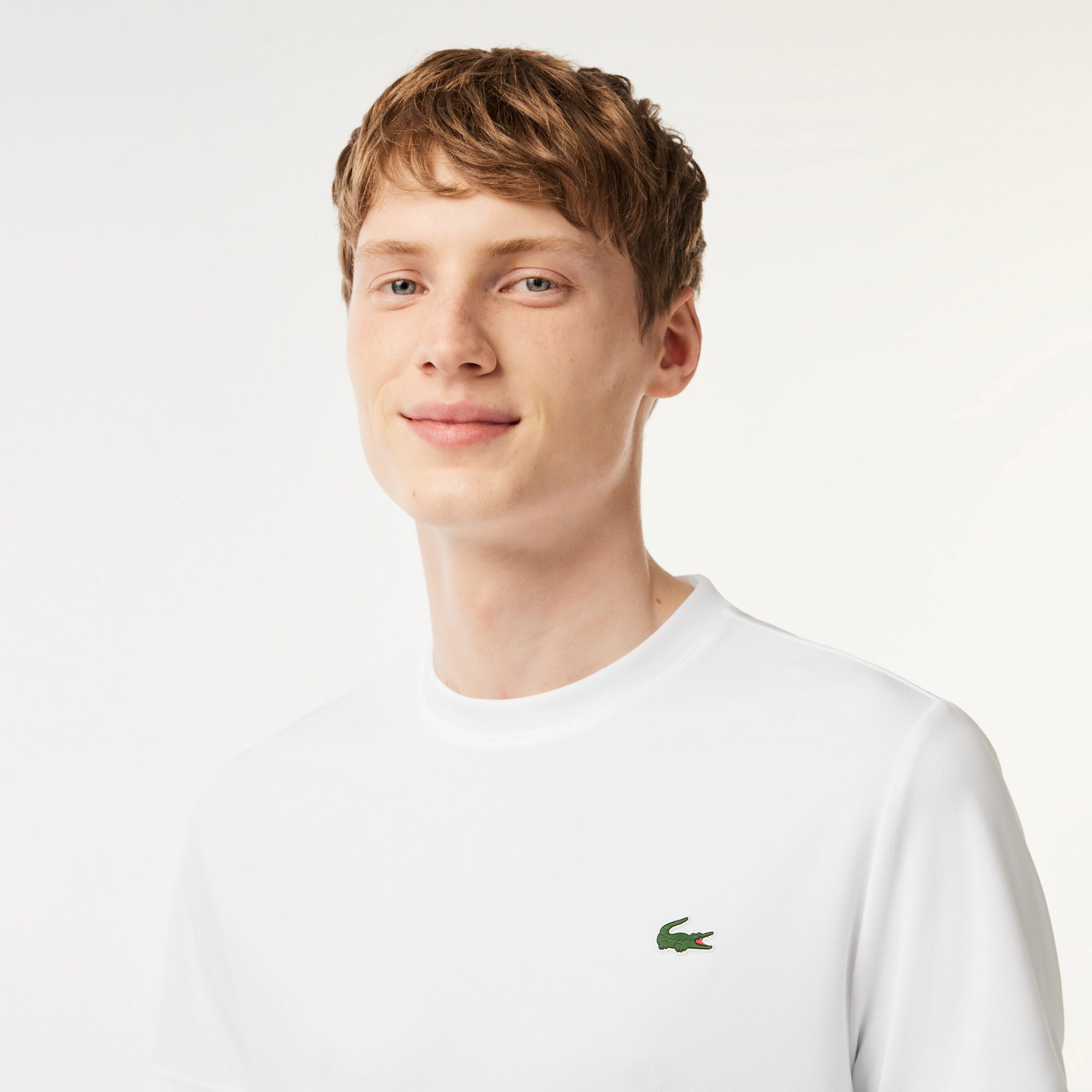 Lacoste TH3401-51 Men&#39;s Piqué T-Shirt [White]