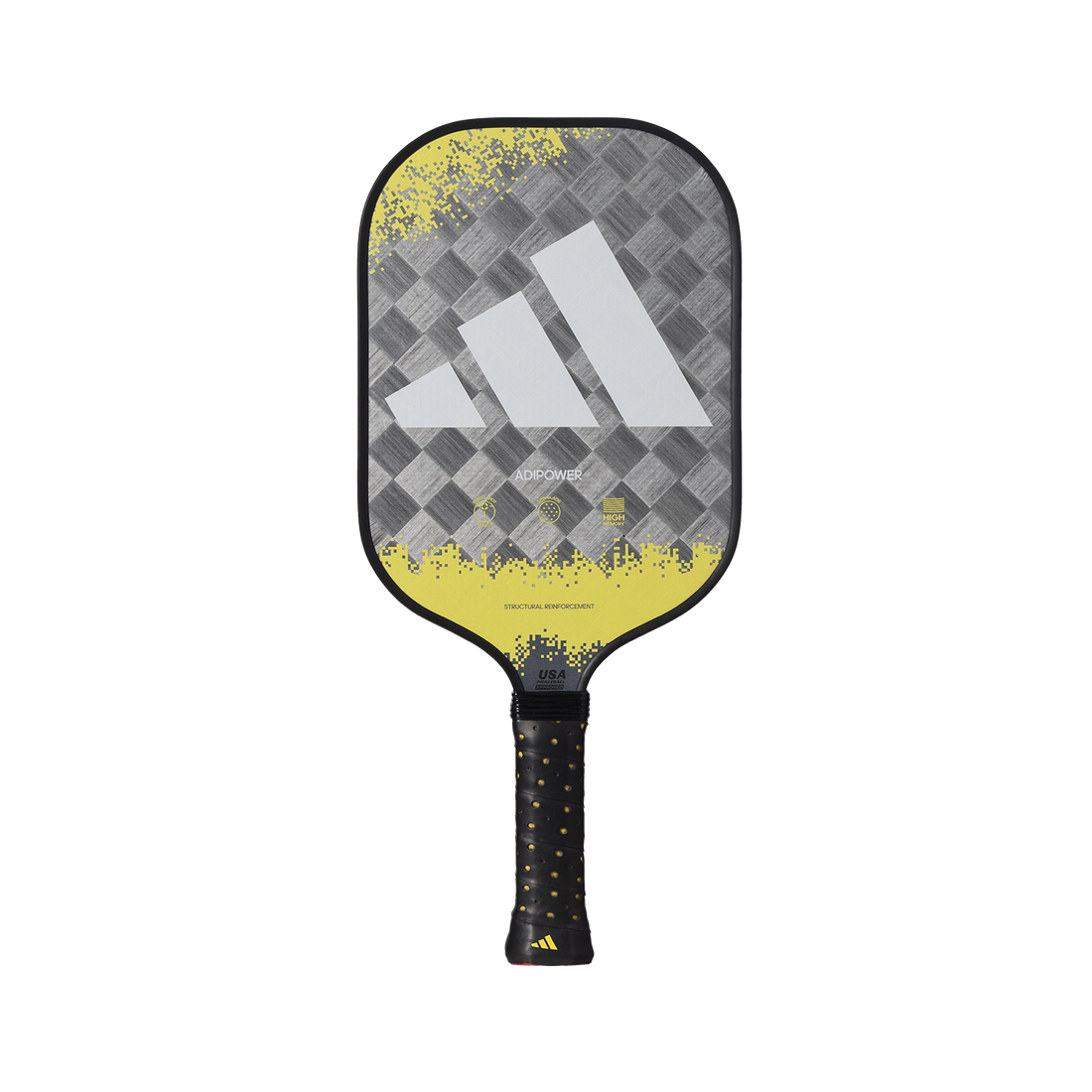 Adidas PB ADIPOWER ATTK3.2 Pickleball Paddle [Silver/Yellow]