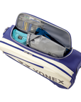 Yonex 2025 Expert 6-Pack Racquet Bag [White/Deep Blue]