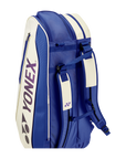 Yonex 2025 Expert 6-Pack Racquet Bag [White/Deep Blue]