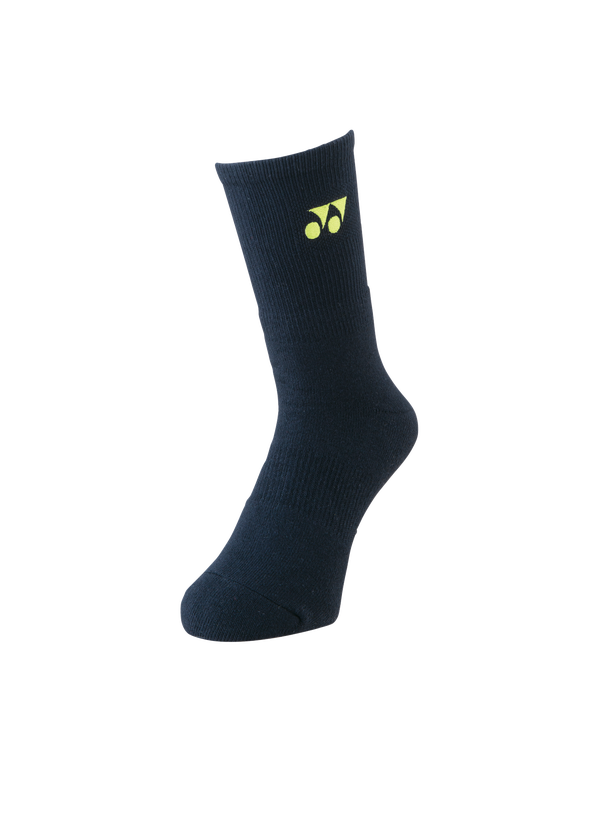 YONEX 19120 Sports Crew Socks [Navy/Citrus Green]