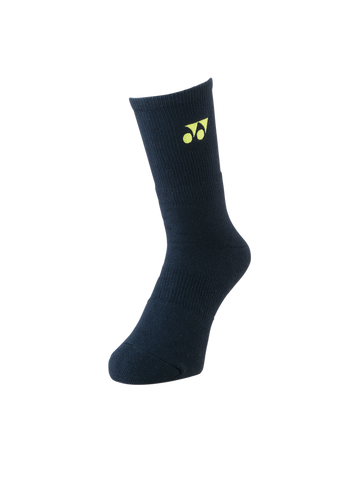 YONEX 19120 Sports Crew Socks [Navy/Citrus Green]