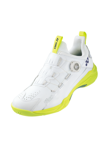 Yonex Power Cushion 88 Dial Unisex Badminton Shoes [White/Lime Yellow]