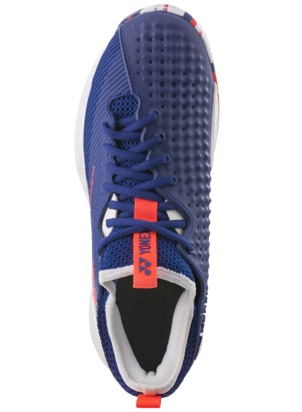 Yonex Power Cushion Fusionrev 4 Tennis Shoes [White/Royal Blue]